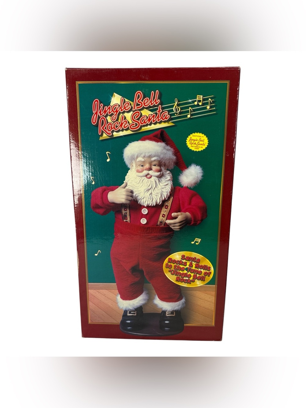 Vintage Jingle Bell Rock Animated Dancing Santa Christmas 1998 Edition 1 Working